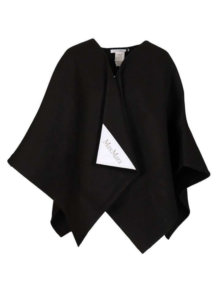 Max Mara Asymmetrical Poncho Scarves And Foulards - Black | 895c4eafa5a34bc59d129ba595a1751cd8a0bbd4