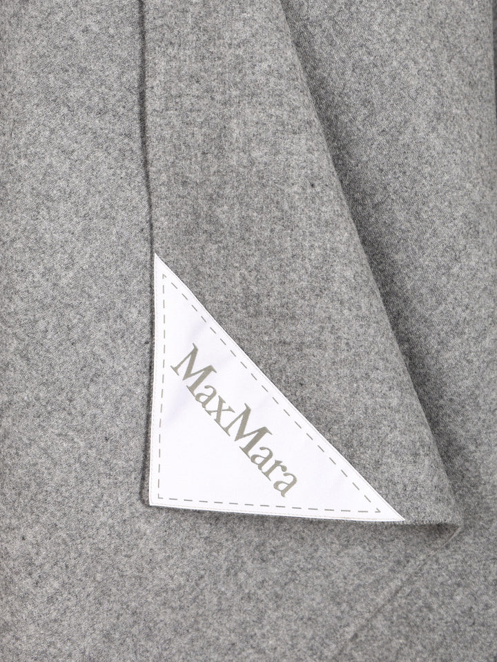 Max Mara Asymmetrical Poncho Scarves And Foulards - Grey | dd410639b3090b4d25e9c72c470234896a46b600