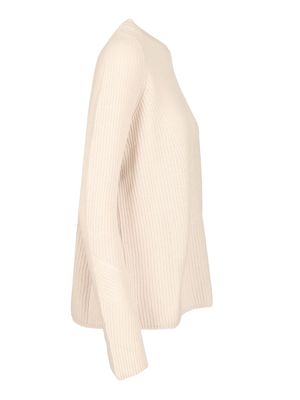 'S Max Mara Ribbed Wool Sweater Knitwear - White | 7173c87868d12a50fef60824f5b2764dcc1b1e70