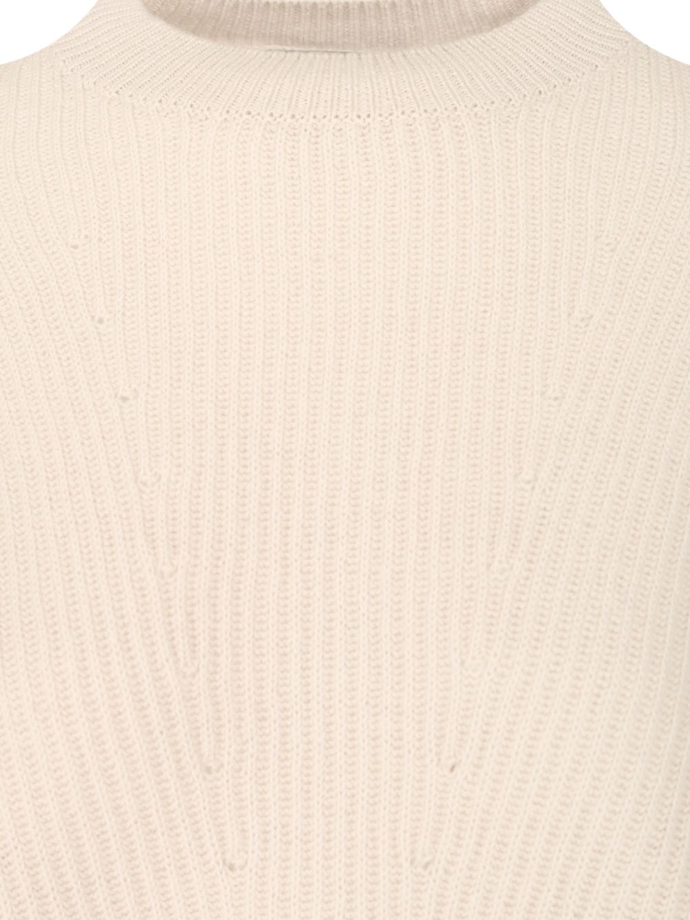 'S Max Mara Ribbed Wool Sweater Knitwear - White | ec0f675fc65a1daa57d7bccfa78d668e12268408