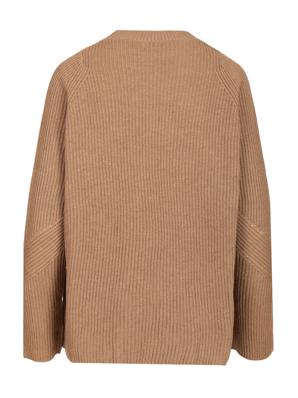 'S Max Mara Ribbed Wool Sweater Knitwear - Beige | b1f7a85ab4e393444d7c9318f606b1f75ef86fb8