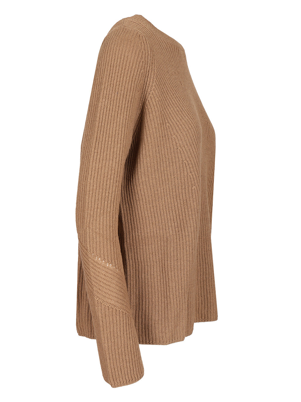 'S Max Mara Ribbed Wool Sweater Knitwear - Beige | 8eed850921c8a4d3f4ea3e32522fdf2e83b8c639