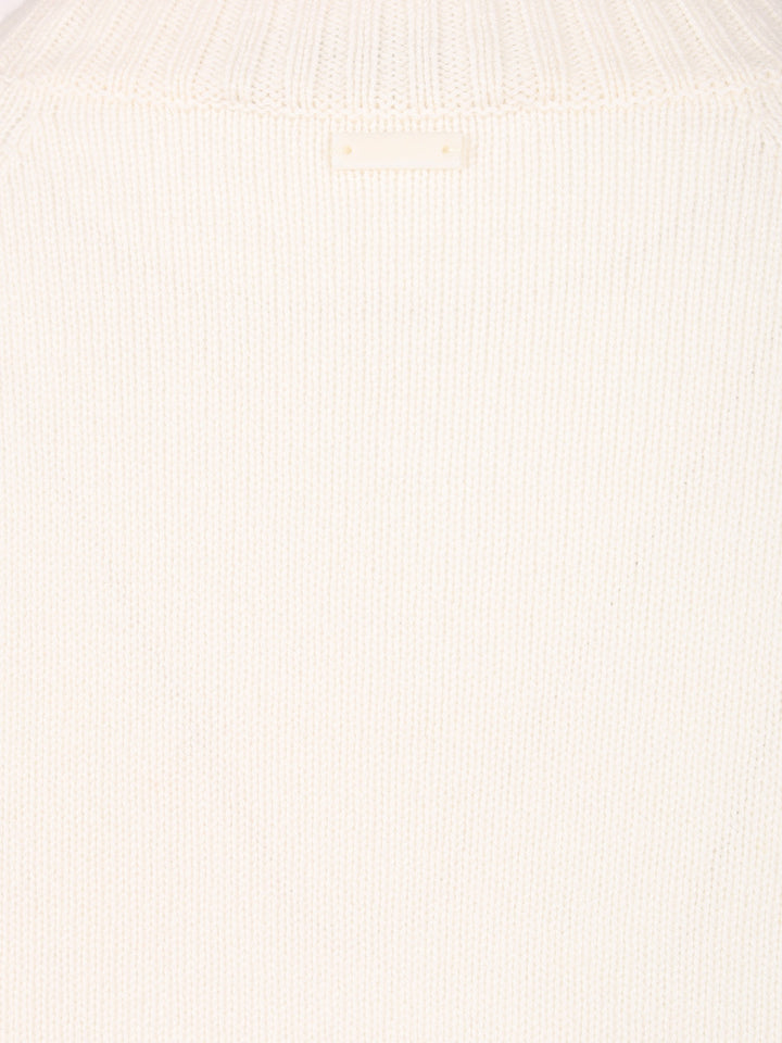 Max Mara Oversized Wool And Cashmere Sweater Knitwear - White | fb5e170dd801434da5beed1c8500d5fe61fa0a35