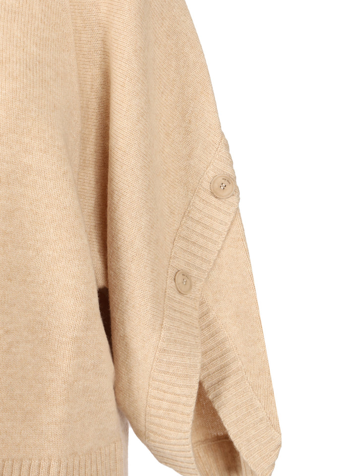 Max Mara Oversized Wool And Cashmere Sweater Knitwear - Beige | a1030b2ce94ae36d219054ea37efe132e5282fa8