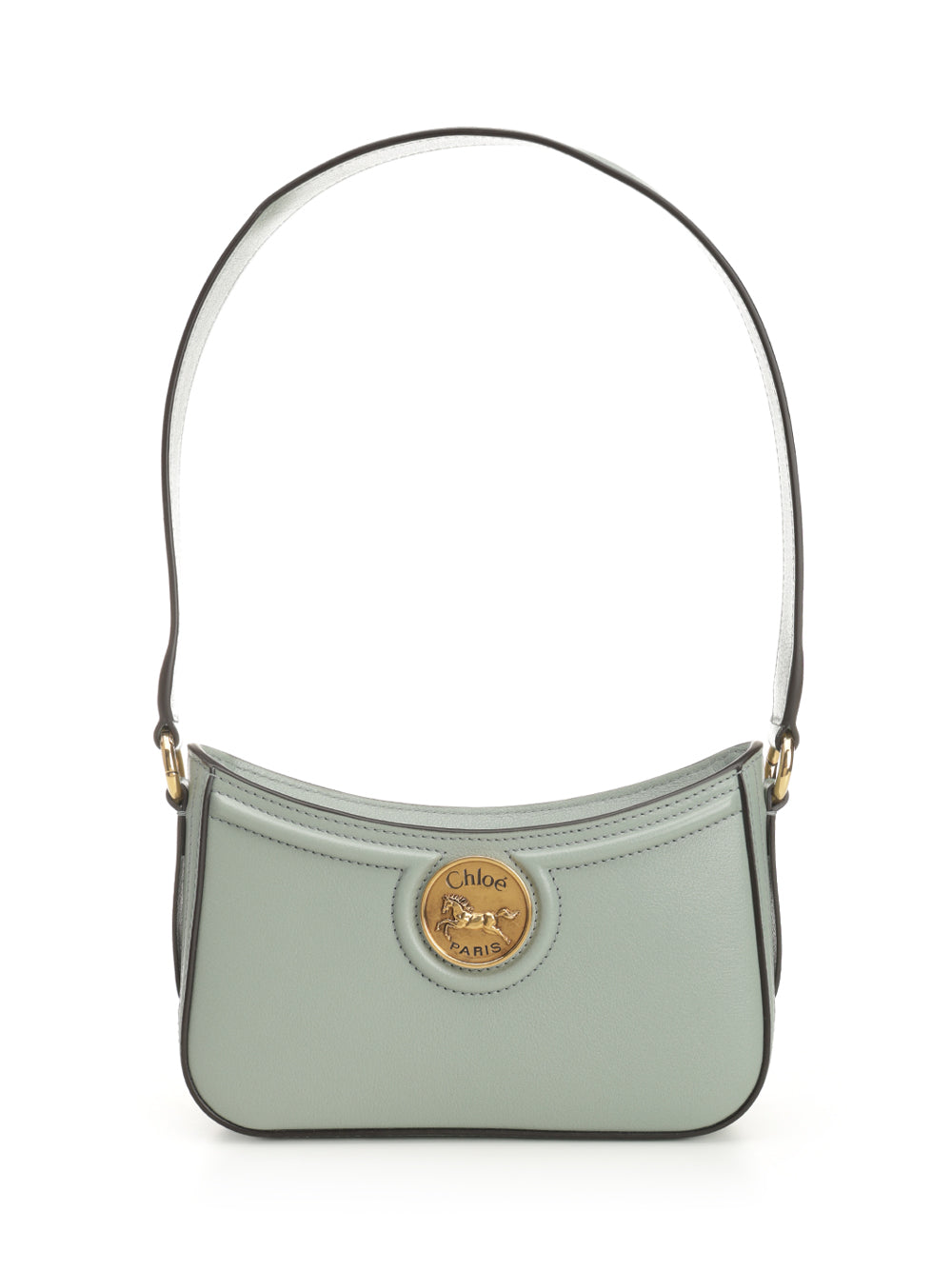 Chloe' Horse Medal Shoulder Bags - Green | db13039a8f807c82ef2db580324709287abbe9a3