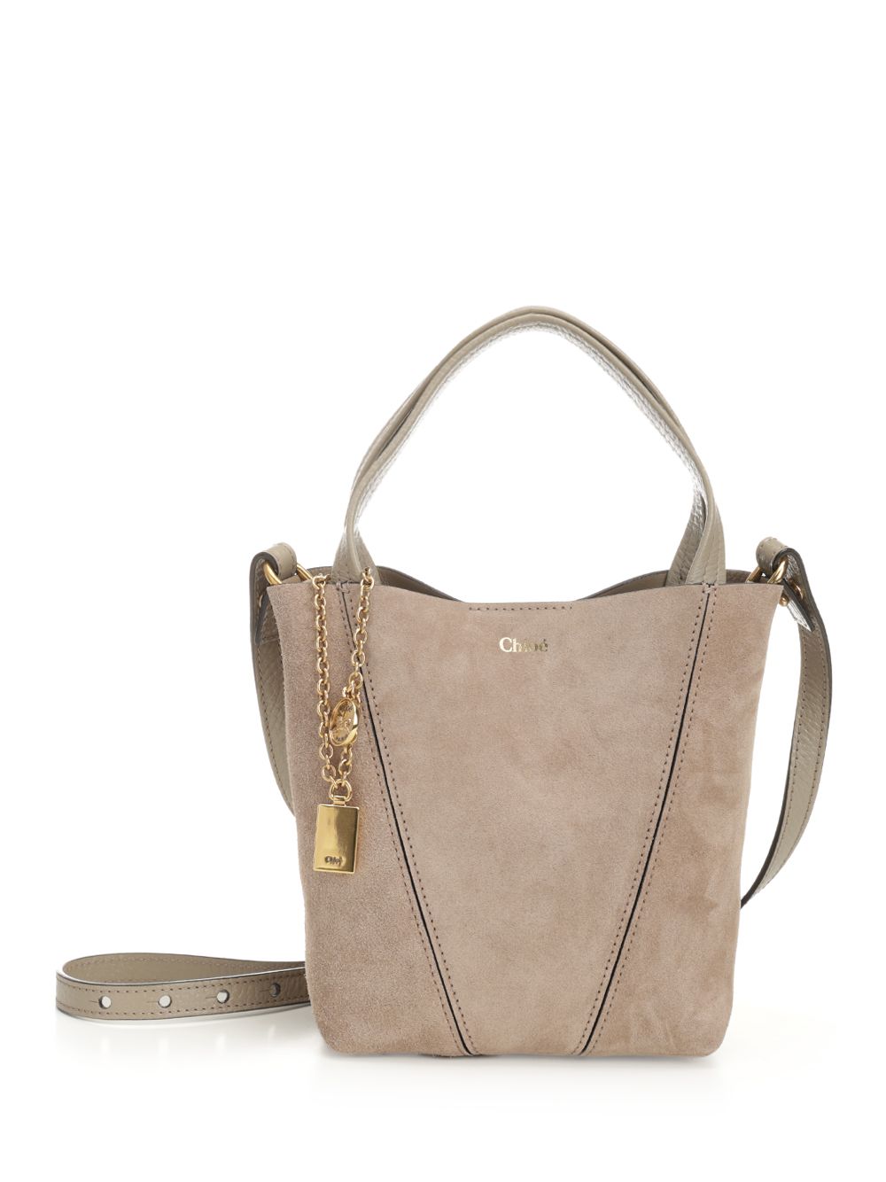 Chloe' Chloé Spin Handbags - Grey | 3536f13dc0f7b6ac592ef3531daeeb9a77cf0000