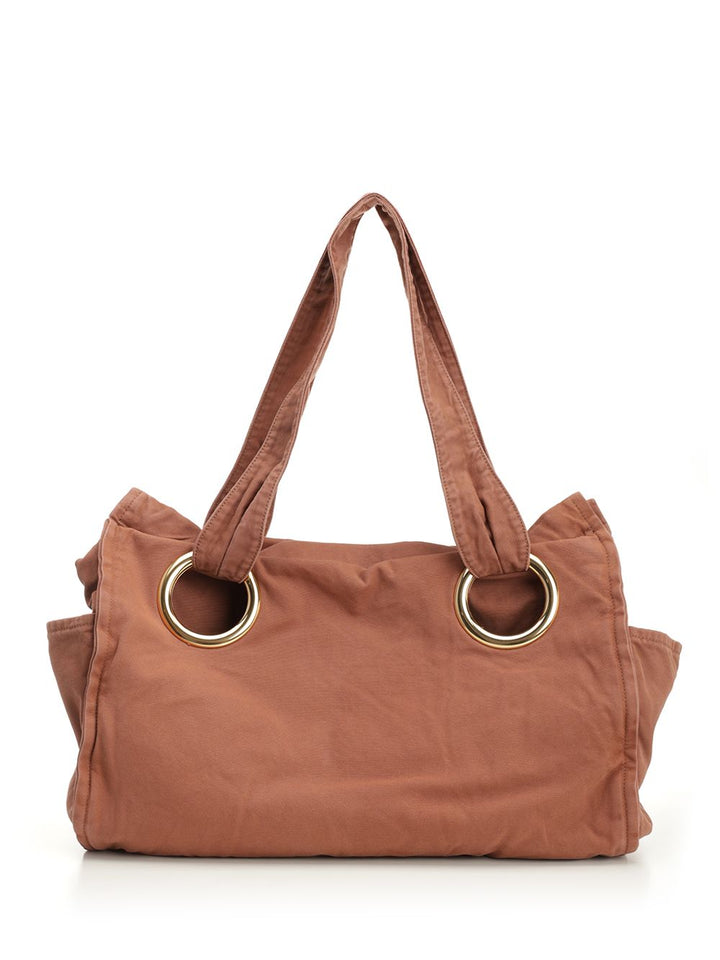 Chloe' Chloé Plage Tote Bag Shoulder Bags - Brown | 43f505ecaf6258358c1e0b92921f71562a9d5d6a