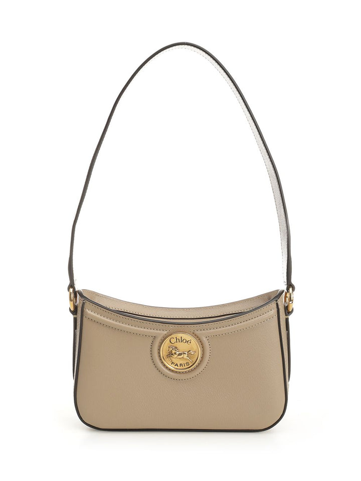 Chloe' Horse Medal Shoulder Bags - Brown | a2143334c0390c86d2a63f2071db3e7479f70e38