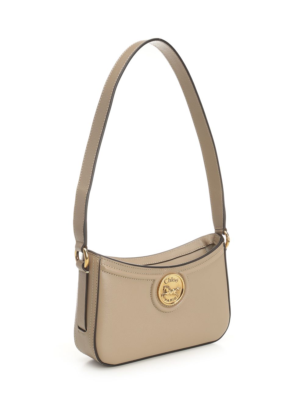 Chloe' Horse Medal Shoulder Bags - Brown | 939bf954b181da546c4fa638fcbd834509c3b6fa