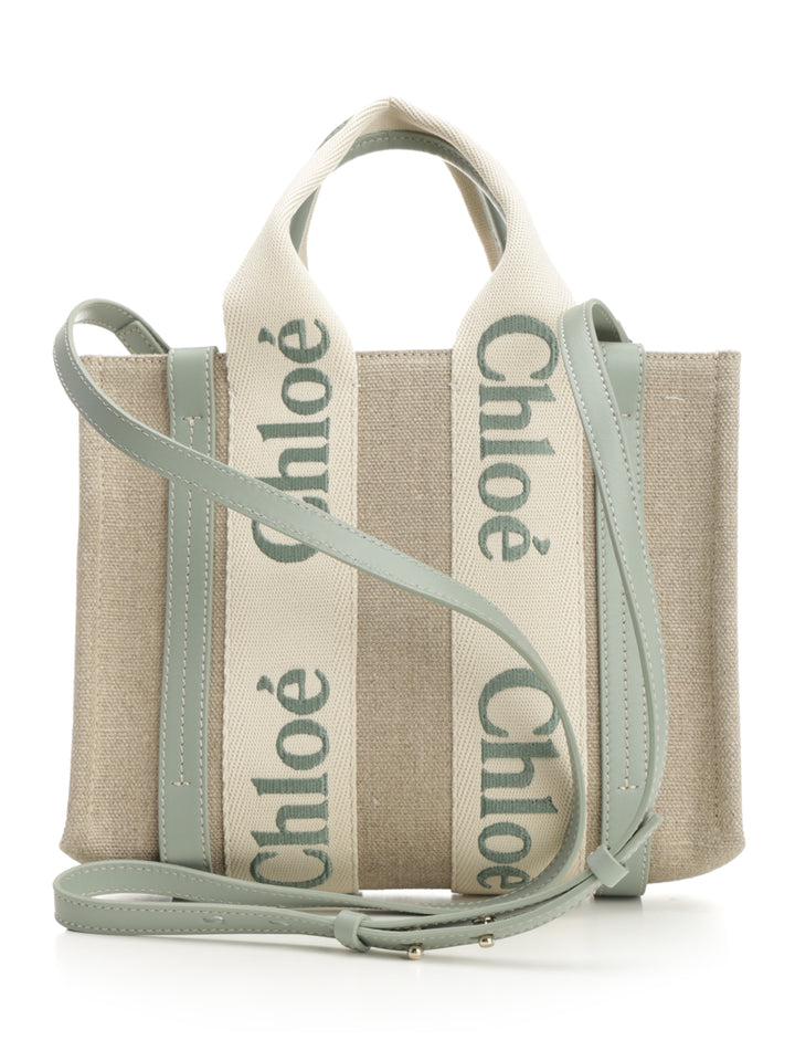 Chloe' Woody Handbags - Beige | 3e32fe2d25b0bb2bdb5a11a324801a87bbb288be