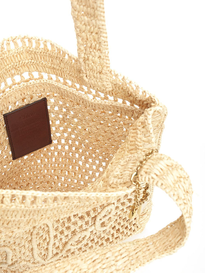 Chloe' Estate Banana Shoulder Bags - Beige | 29e329401cf6f4207eeb27d569b10e0a7d89fe4f