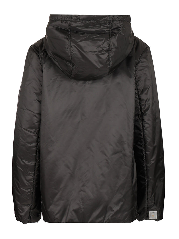 Max Mara The Cube Padded Jacket With Hood Coats - Black | f5c101998a0f5d5442bd880f0961b8d1dc8b080c
