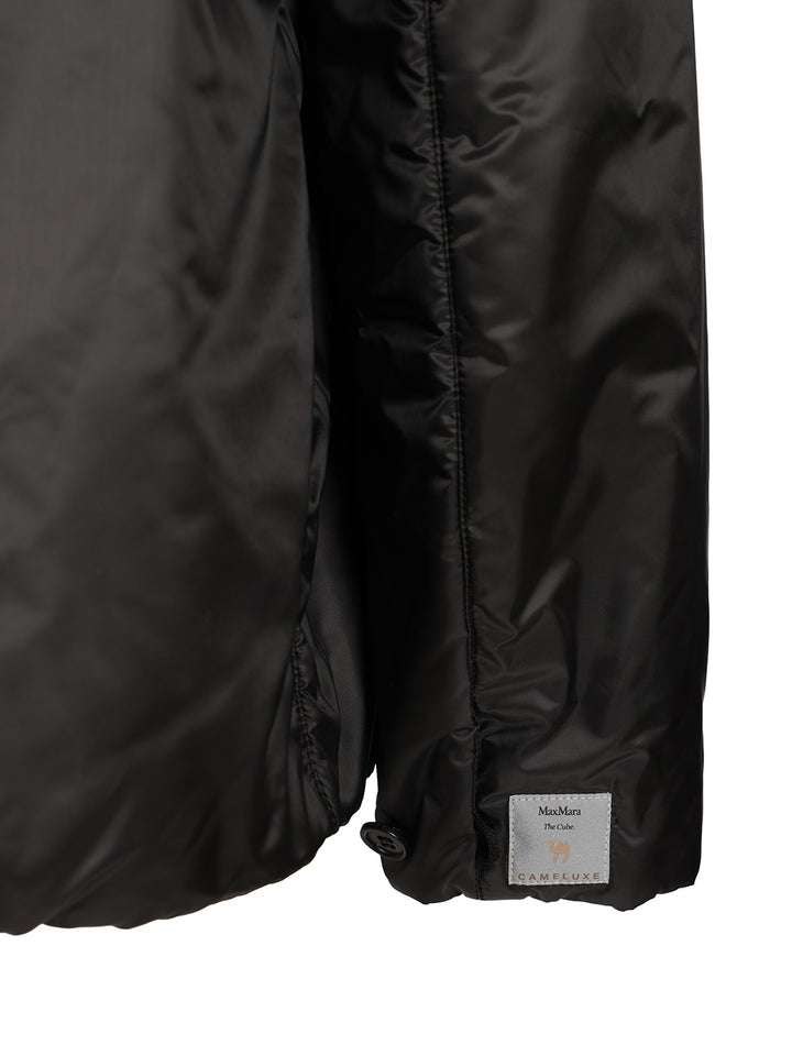 Max Mara The Cube Padded Jacket With Hood Coats - Black | ed77e1b9db7b1c6f6723bebea3bd2eb5963514df