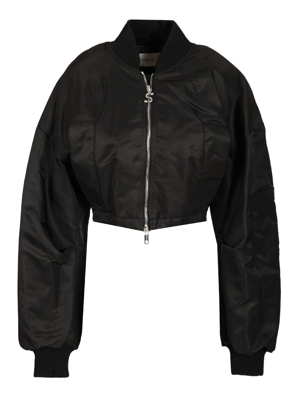 Sportmax Water-Repellent Twill Bomber Jacket Jackets - Black | 0d5588210fa9983119a8387f0e4ae68c8d1a770d