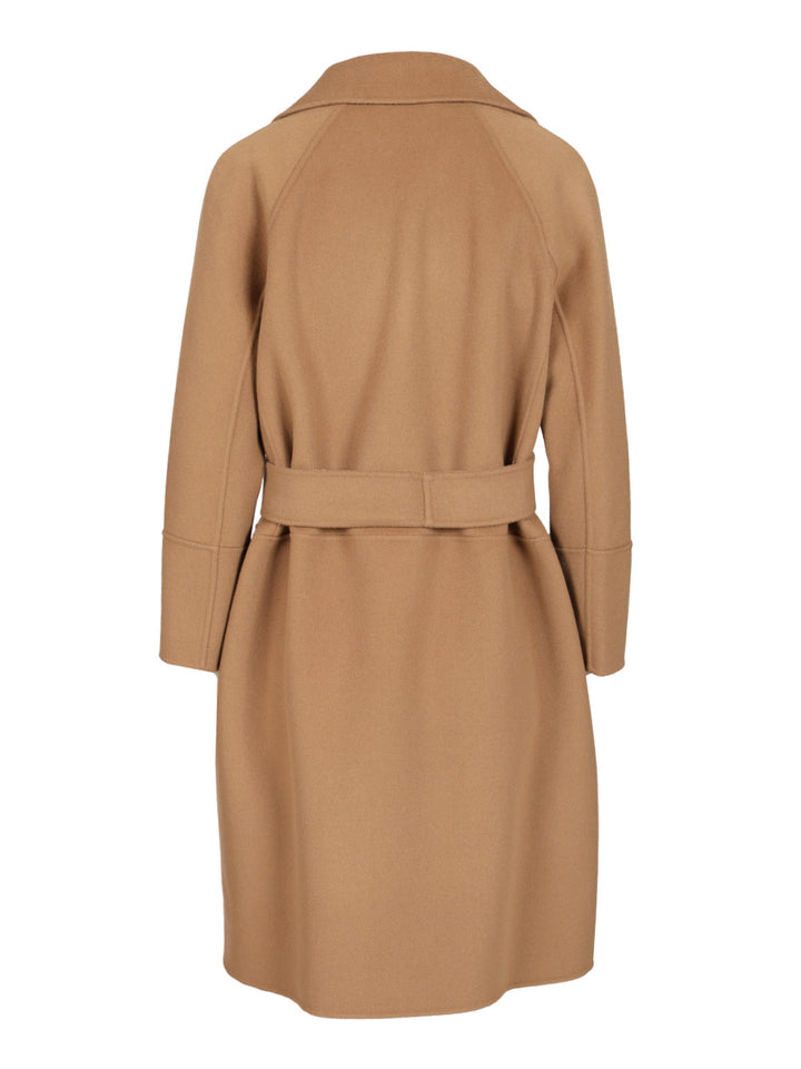 'S Max Mara Short Double Wool Coat Coats - Beige | ee8ca94b761c7badcd794ee236cf92beb2faae02