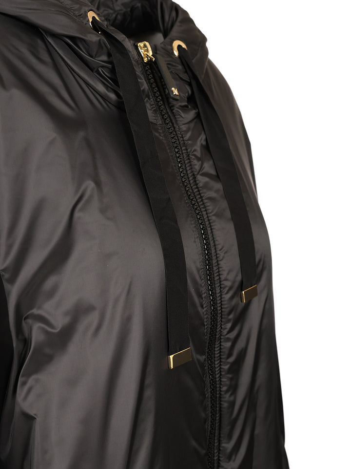 Max Mara The Cube Padded Cape With Hood Coats - Black | 833719dd7e4ac7a62c9145bb127a08f558d6a87c