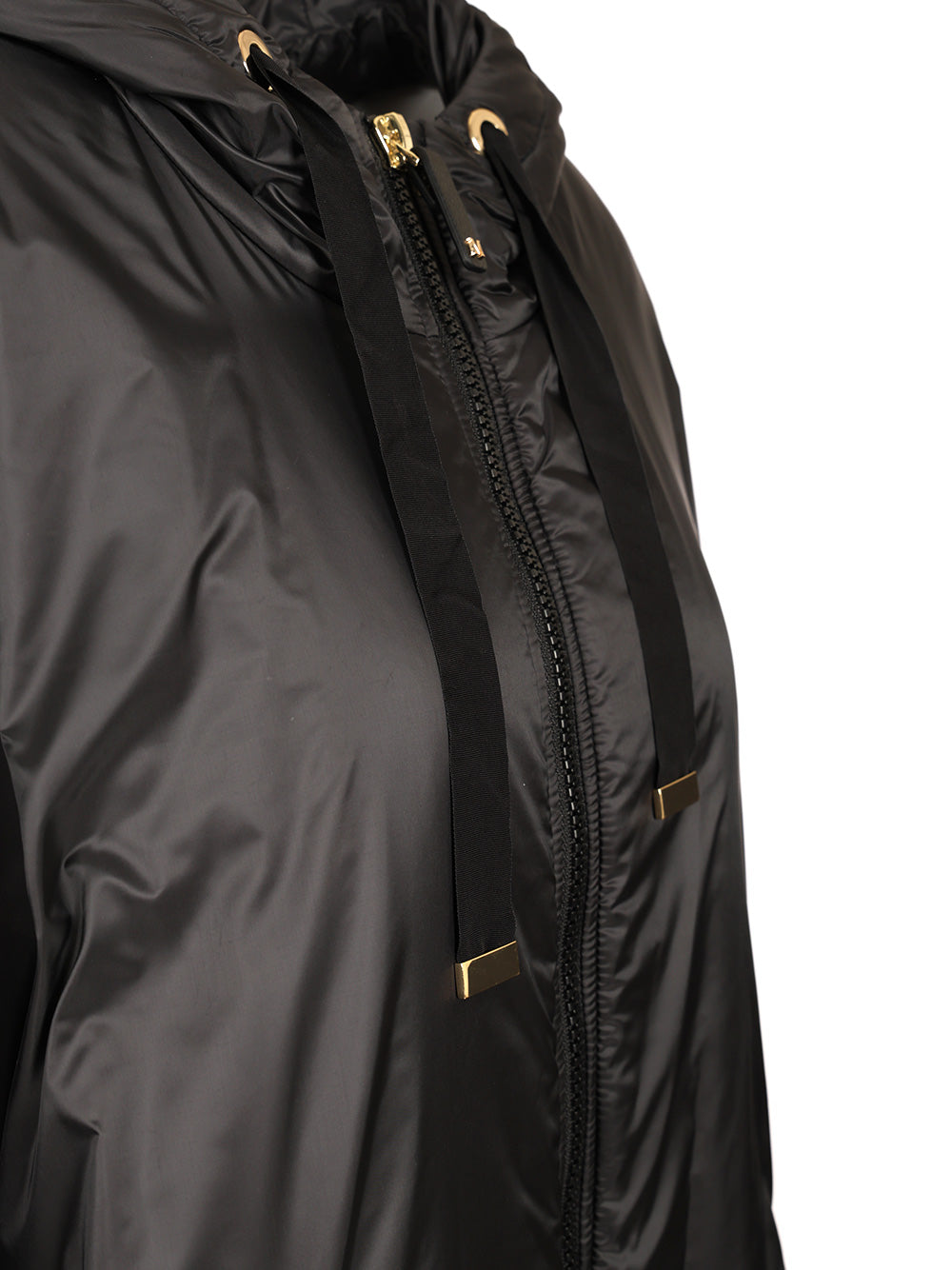 Max Mara The Cube Padded Cape With Hood Coats - Black | 833719dd7e4ac7a62c9145bb127a08f558d6a87c