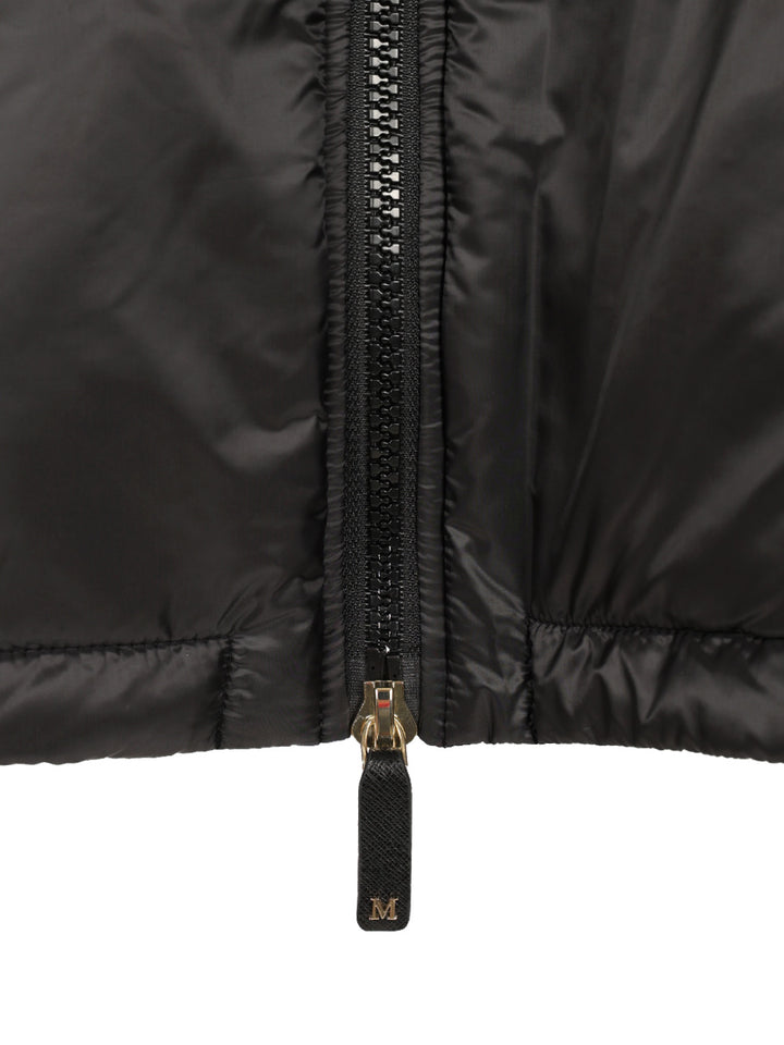 Max Mara The Cube Padded Cape With Hood Coats - Black | e0e2432e3b1b437c8a3de8c7443356e13a6cf04d