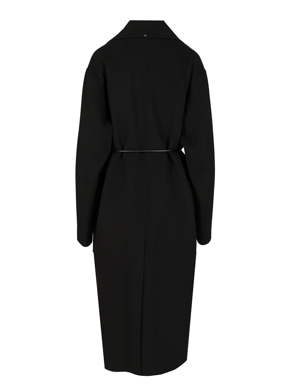 Sportmax Double Wool Dressing Gown Coat Coats - Black | 025cebe6b2659c75426684864211a0d16aaa910e