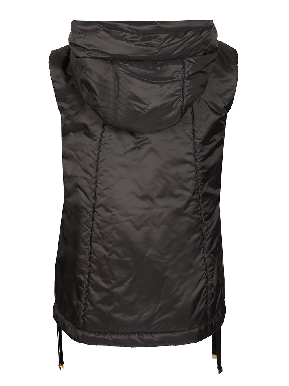 Max Mara The Cube Padded Gilet With Hood Coats - Black | 656f8b599abeb9d4051b6a0f470ad35aaa5eace6