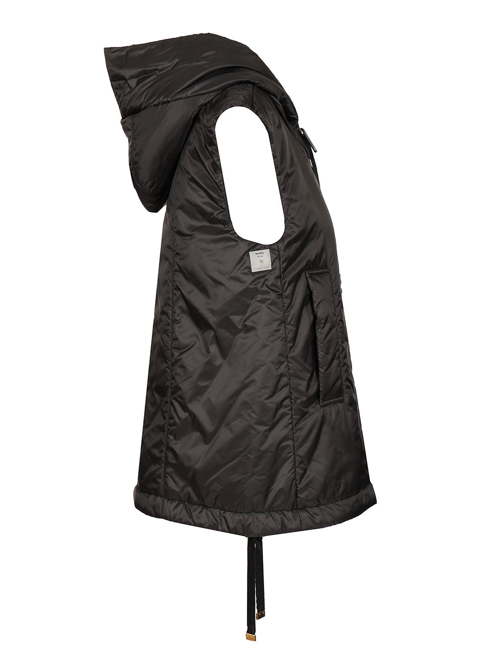 Max Mara The Cube Padded Gilet With Hood Coats - Black | ae3d481680d84728f2d1927238fbd1f8cb3ec9c1