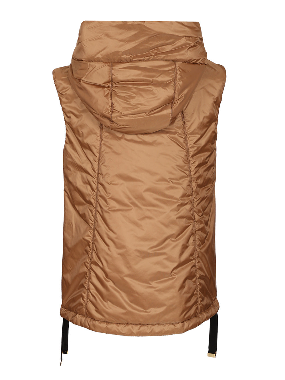 Max Mara The Cube Padded Gilet With Hood Coats - Brown | 4d9267cd9b2dc79325bffaaefb4758326f7dd469