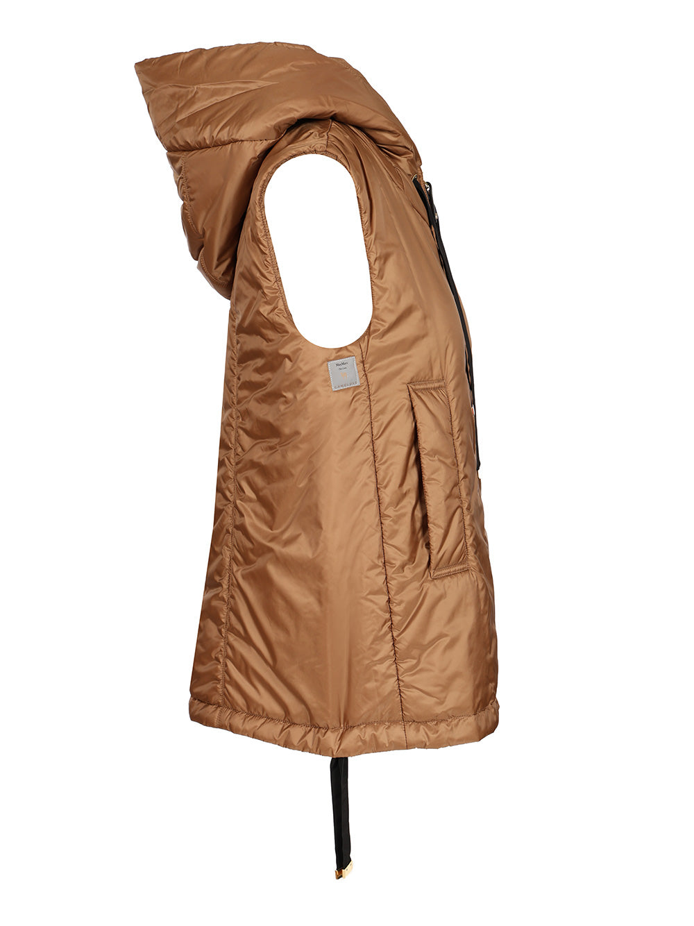 Max Mara The Cube Padded Gilet With Hood Coats - Brown | 2b4fe6ebb28bdcb008376559388320702e774246