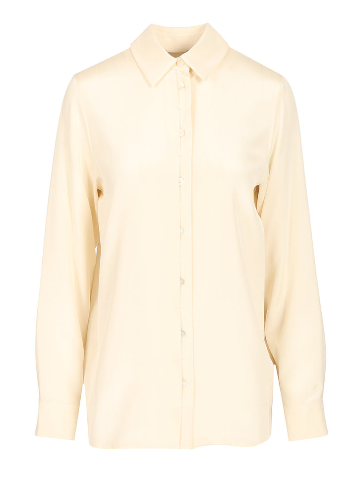 Max Mara Stretch Silk Cady Shirt Shirts - White | fb4bfbcb53ceb6e9efe25fe4205cfed7864a4fc4