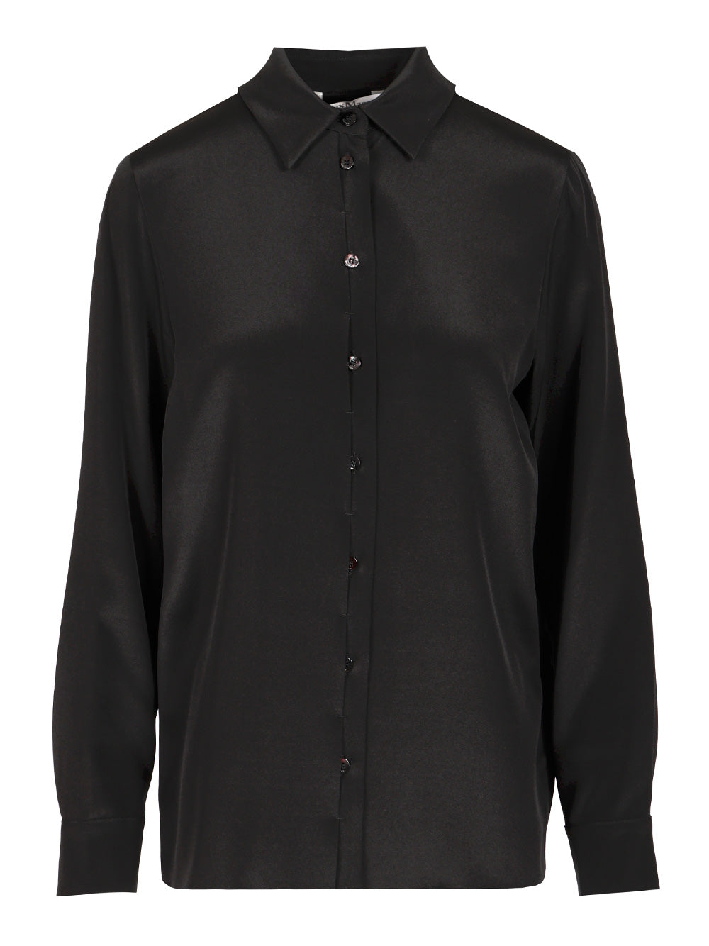 Max Mara Stretch Silk Cady Shirt Shirts - Black | 2c6b0596c0cff2cf210454c8768656bc6a57f0c9