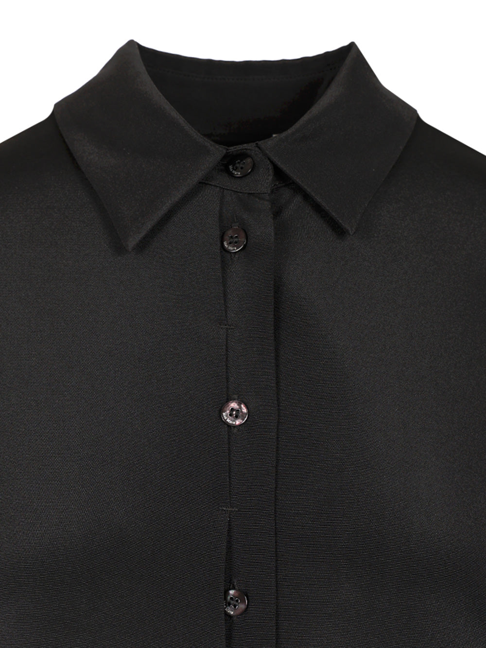Max Mara Stretch Silk Cady Shirt Shirts - Black | 9dfc12301ce7642ab679b9a842690ee182cb7f70