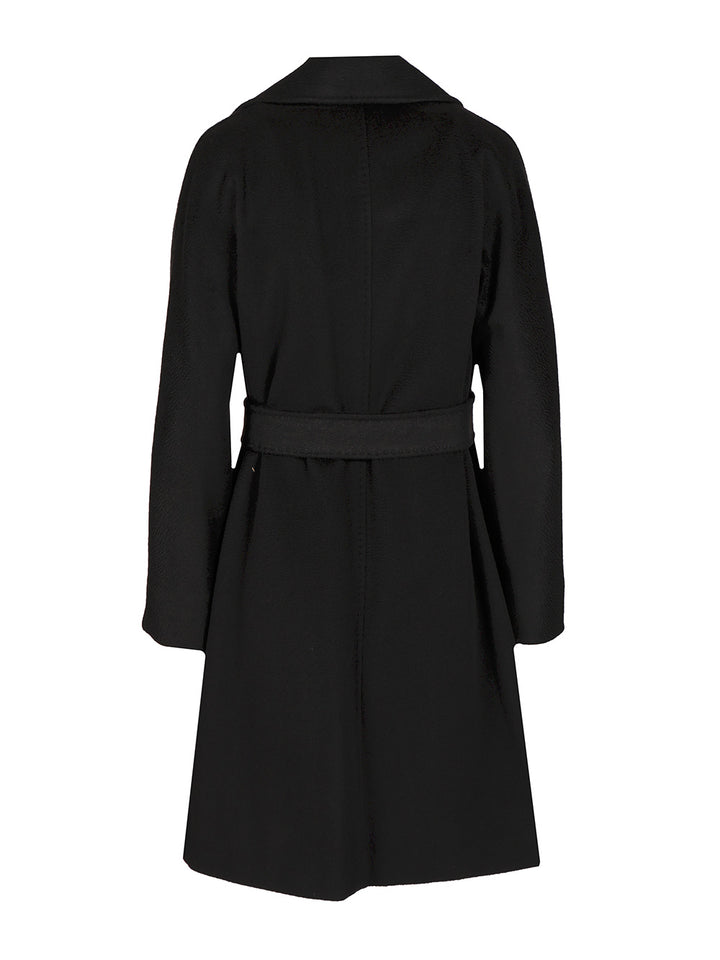 Max Mara Studio Wool Dressing Gown Coat Coats - Black | 3bc45bf4312d57a62b39e7981098ea687db3d355
