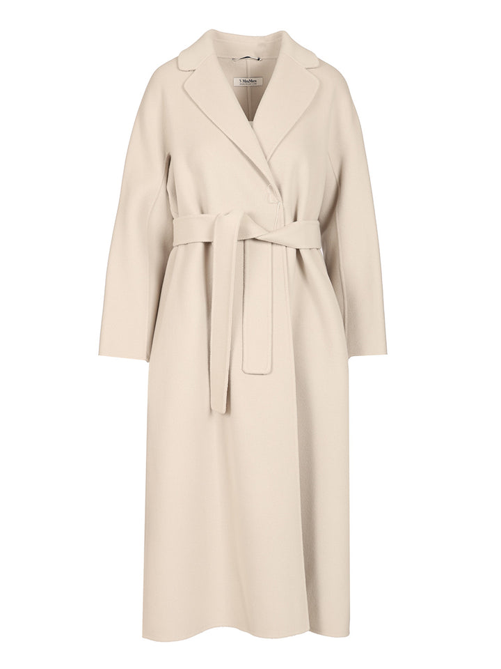 'S Max Mara Wool Drap Midi Coat Coats - White | bb3c8f7fee3b15f6110196cd10b9edf87149ad96