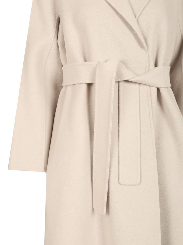 'S Max Mara Wool Drap Midi Coat Coats - White | 6e28a8938da79f7c83ef9e49305dc4e4ef5c7d6c