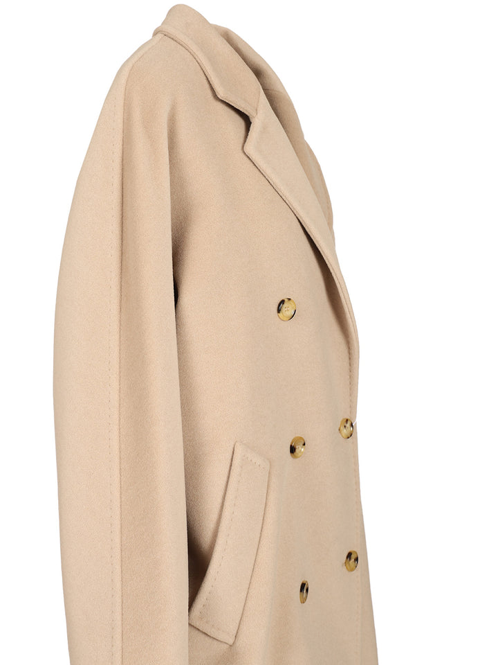 Max Mara Wool And Cashmere Beaver Coat Coats - Beige | ba37db0d33b1b73fe62138f16af0587d6636e64d
