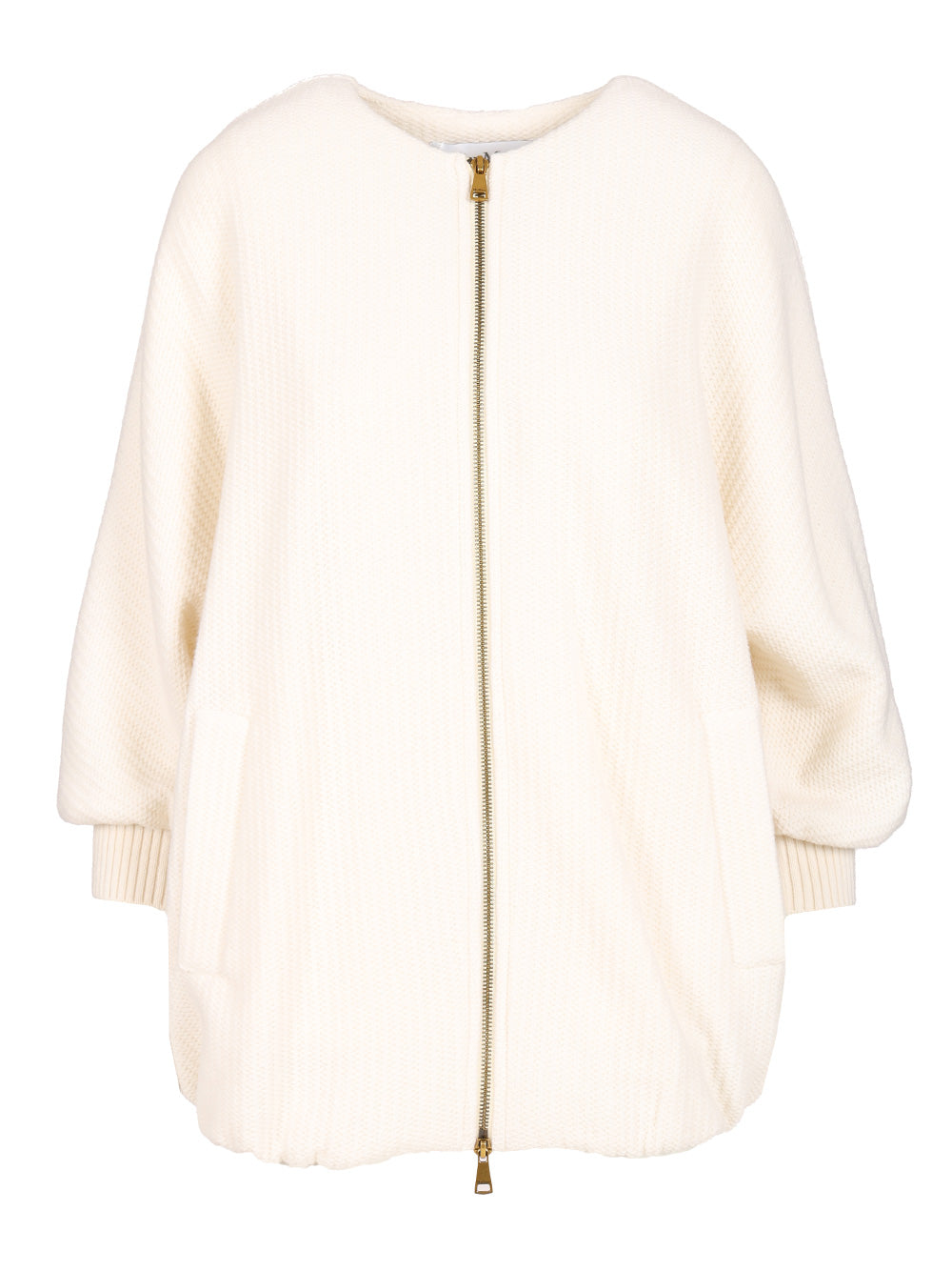 Max Mara Wool And Cashmere Knitted Jacket Jackets - White | 85aa1507c0b8d3bd3d5893ba943484dfd33a2433