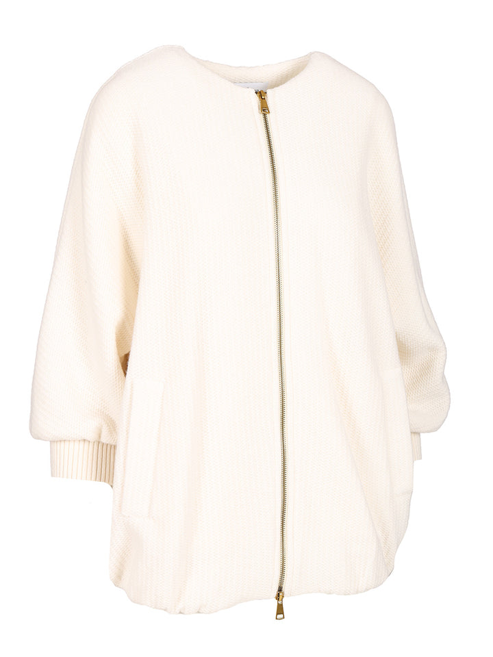 Max Mara Wool And Cashmere Knitted Jacket Jackets - White | 908cb3780bb5a8742b5ebe8304ff829827d7aa20