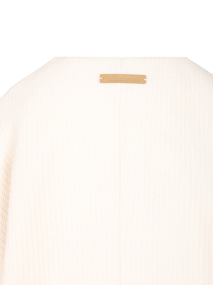 Max Mara Wool And Cashmere Knitted Jacket Jackets - White | d8455a0368246c6d9e2b21f2ffc416cc7095cfb2