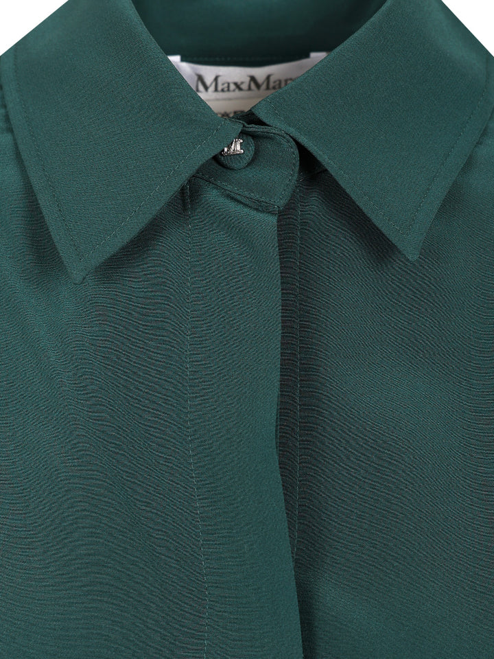 Max Mara Crêpe De Chine Shirt Shirts - Green | acb95c42062c40b9cbecb524d7a384dbf9715f68