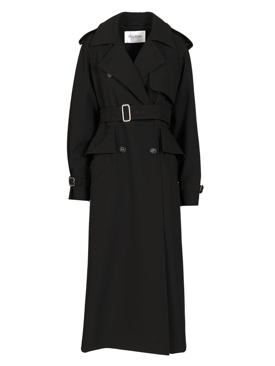 Long Trench Coat Coats Black