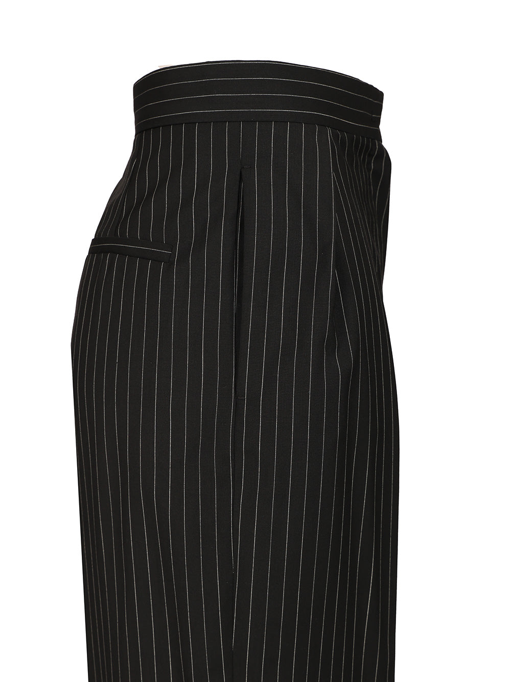 Max Mara Carrot  In Wool Canvas Trousers - Black | 4ff56166b2c2416d71fe78f6fbbe593f49912c31