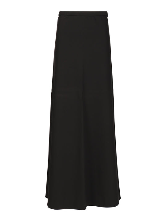 Long Viscose Skirt Skirts Black