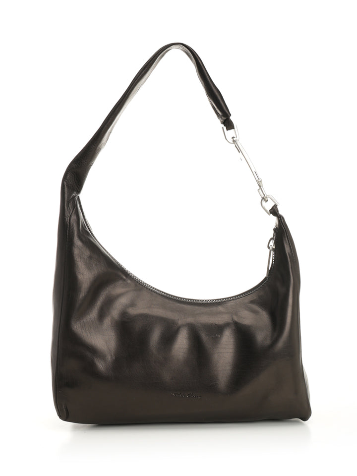 Rick Owens Gemini Cropped Shoulder Bags - Black | c6d62b4fd0b6e91310529148ad3cf999a08bef38