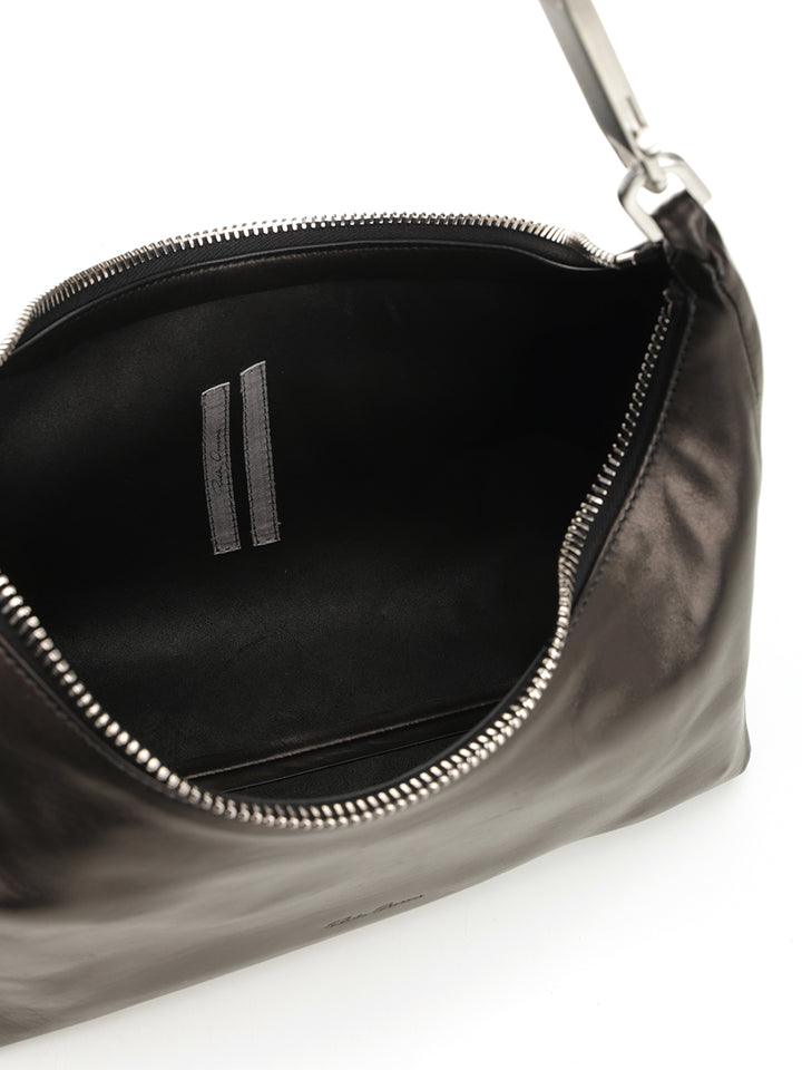Rick Owens Gemini Cropped Shoulder Bags - Black | 8b69788286e0102161ecb8d8023782d61c0a48b4
