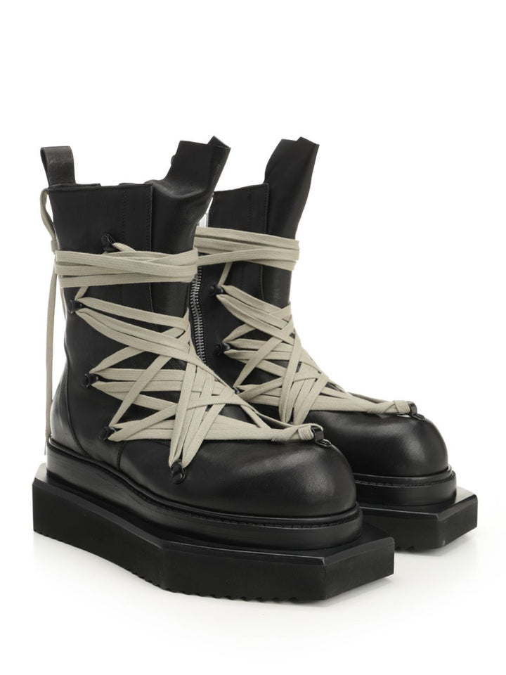 Rick Owens Turbo Cyclops 70mm Boots - Black | 875f3906f869bc8263276ee011528f382f226e84