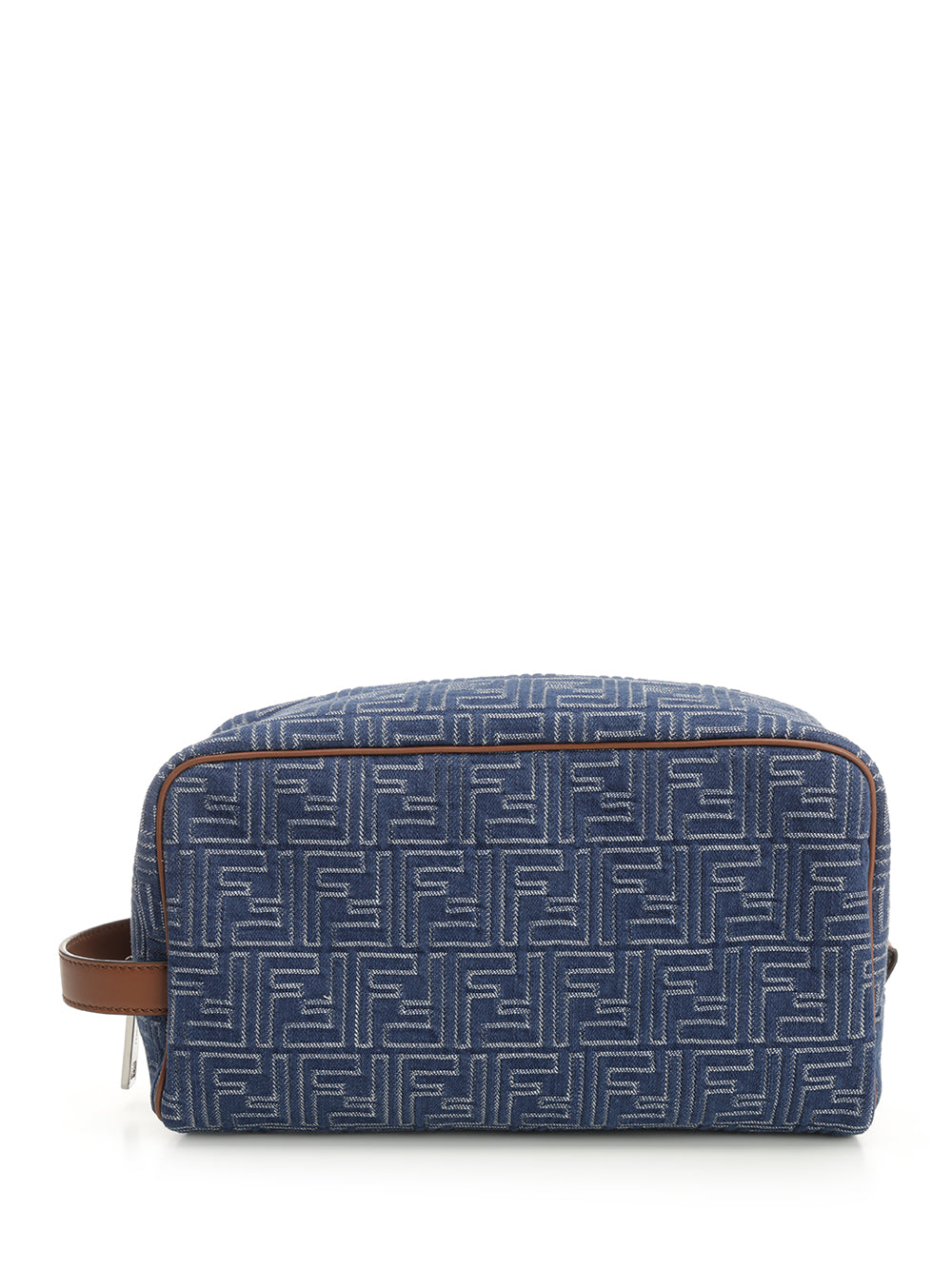 Fendi Ff Jacquard Beauty Case Small leather goods - Blue | 6b9302fa31b48555f1732e6375a462086aebbae8