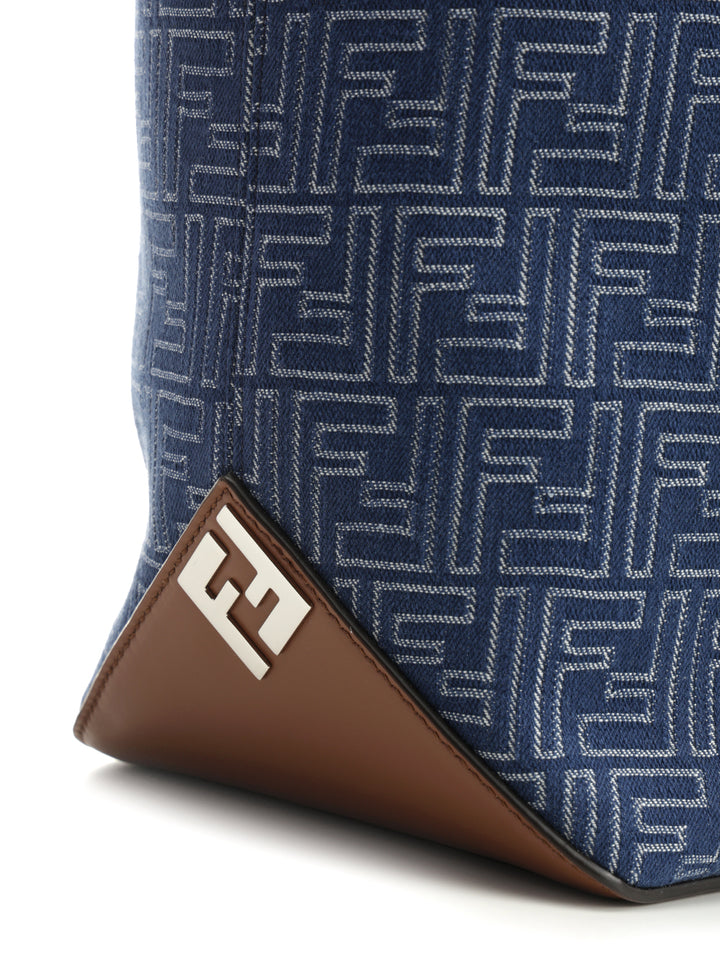 Fendi Medium Ff Shopping Bag Handbags - Blue | f5845a49002db344940826b6c05782f267f6a5f0