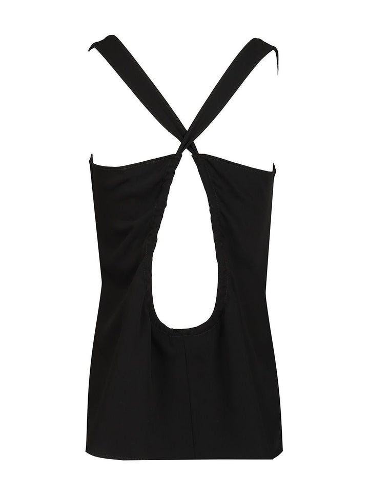 P.A.R.O.S.H. Cady Blouse Tops - Black | 7b1672bb07a50393d4cbd69fbab5909472b3db85