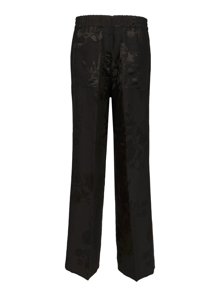 P.A.R.O.S.H. Linen And Viscose Trousers - Black | c783e1f4b41a3896e22eb65ab3537b7b68b8e05f
