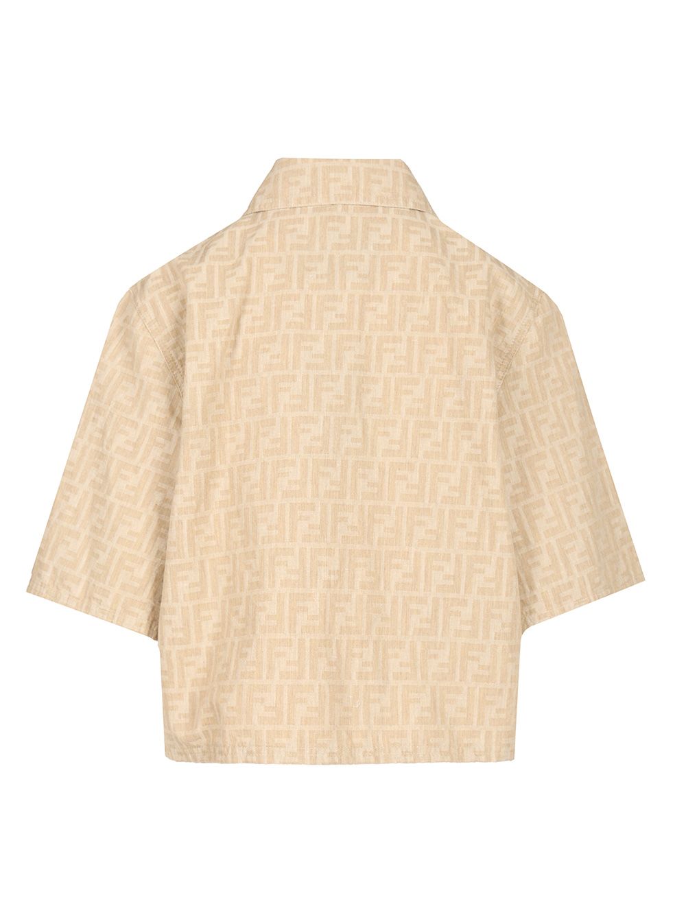 Fendi Ff Chambray Jacket Jackets - Beige | 103518e2174216b4374706441be3cc2d9b767650