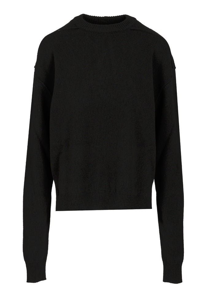 Rick Owens Cashmere And Wool Sweater Knitwear - Black | 112ef2735bb2f9facee4d4b2da43443332531592